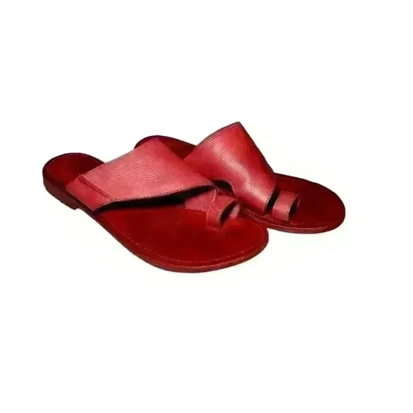 Free People Sant Antoni Slide in faded Cherry Red - Picture 1 of 5